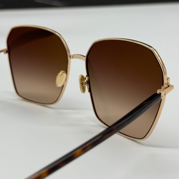 Tom Ford Gold and Brown Sunglasses - Picture 8 of 11